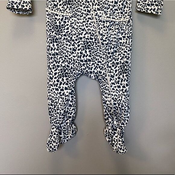 Jessica Simpson Leopard Baby Girl Footie 3-6 Month - Picture 5 of 5